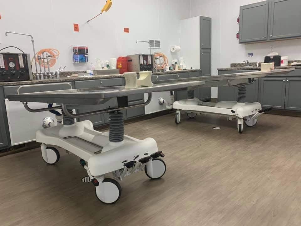 Affordable Mortuary Bundle: Hydraulic Embalming Table & Folding Prep Table - American - Made, Reliable Funeral Equipment - American Mortuary Coolers & Equipments Affordable Mortuary Bundle: Hydraulic Embalming Table & Folding Prep Table - American - Made, Reliable Funeral Equipment - American Mortuary Coolers & Equipments